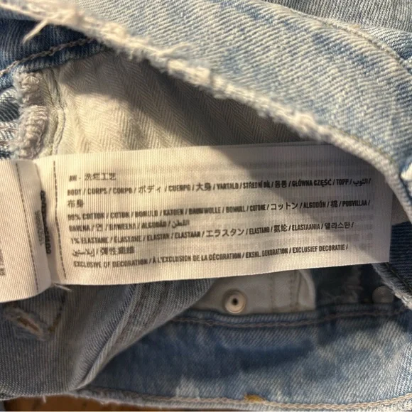 Abercrombie & Fitch ‘90s Straight Ultra High Rise Asymetrical Waist Jeans, 29/8s - Picture 9 of 10